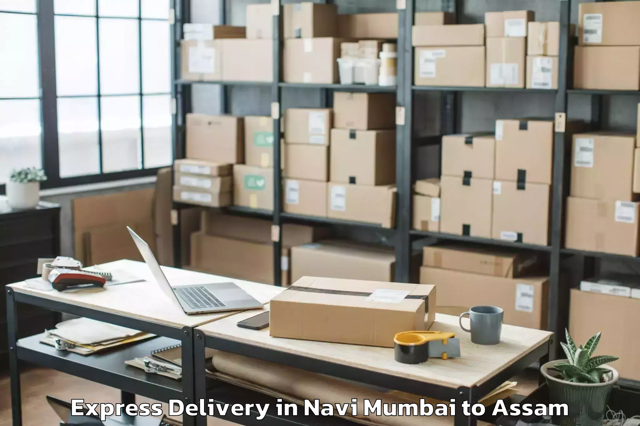 Professional Navi Mumbai to Kalaigaon Pt Express Delivery